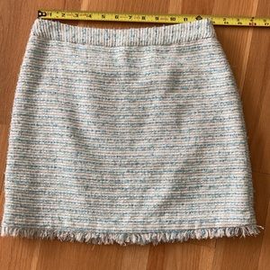 ALICE + OLIVIA Frayed tweed mini skirt  2